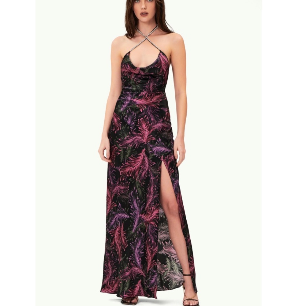 Nicholas Melia dress - feathered leaf